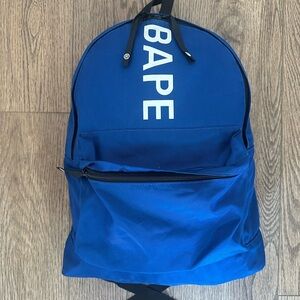 Bape Blue Nylon “Happy New Year” Backpack